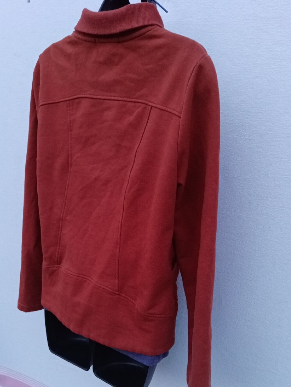 Women's Rust Red Zip-Front Jacket - Picture 11 of 11